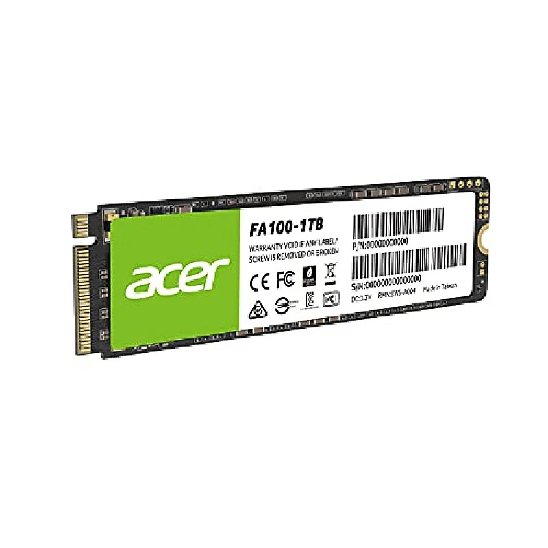 Acer FA100 128GB PCIe Gen3 x4 NVMe 3D NAND SSD M.2 Internal SSD-950MB/s R, 650MB/s W Speed Acer FA100 128GB PCIe Gen3 x4 NVMe 3D NAND SSD M.2 Internal SSD-950MB/s R, 650MB/s W Speed