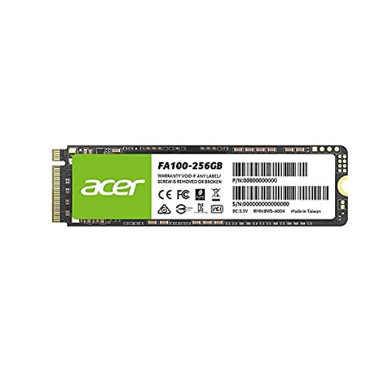 Acer FA100 128GB PCIe Gen3 x4 NVMe 3D NAND SSD M.2 Internal SSD-950MB/s R, 650MB/s W Speed Acer FA100 128GB PCIe Gen3 x4 NVMe 3D NAND SSD M.2 Internal SSD-950MB/s R, 650MB/s W Speed