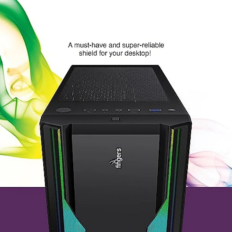 Fingers RGB-Flow India's First Micro ATX PC C2 Fashion Computer Case Cabinet with ARGB LEDs Fingers RGB-Flow India's First Micro ATX PC C2 Fashion Computer Case Cabinet with ARGB LEDs