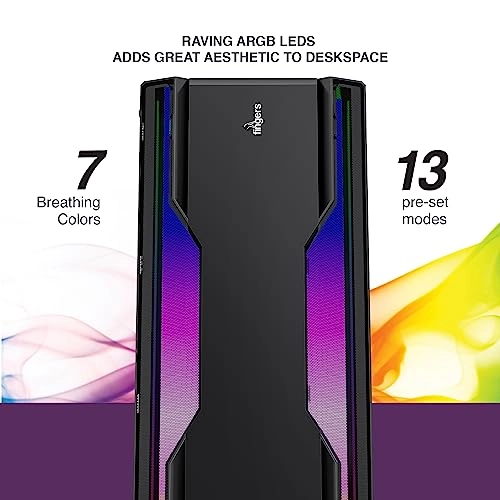Fingers RGB-Flow India's First Micro ATX PC C2 Fashion Computer Case Cabinet with ARGB LEDs Fingers RGB-Flow India's First Micro ATX PC C2 Fashion Computer Case Cabinet with ARGB LEDs
