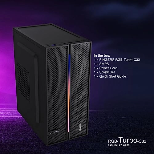 Fingers RGB-Flow India's First Micro ATX PC C2 Fashion Computer Case Cabinet with ARGB LEDs Fingers RGB-Flow India's First Micro ATX PC C2 Fashion Computer Case Cabinet with ARGB LEDs