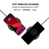 Belkin USB 3.0 Cellular Phones Boost Charge 15W Fast Wireless Charging Pad, Case Compatible - Black, Large (Wia002Btbk)