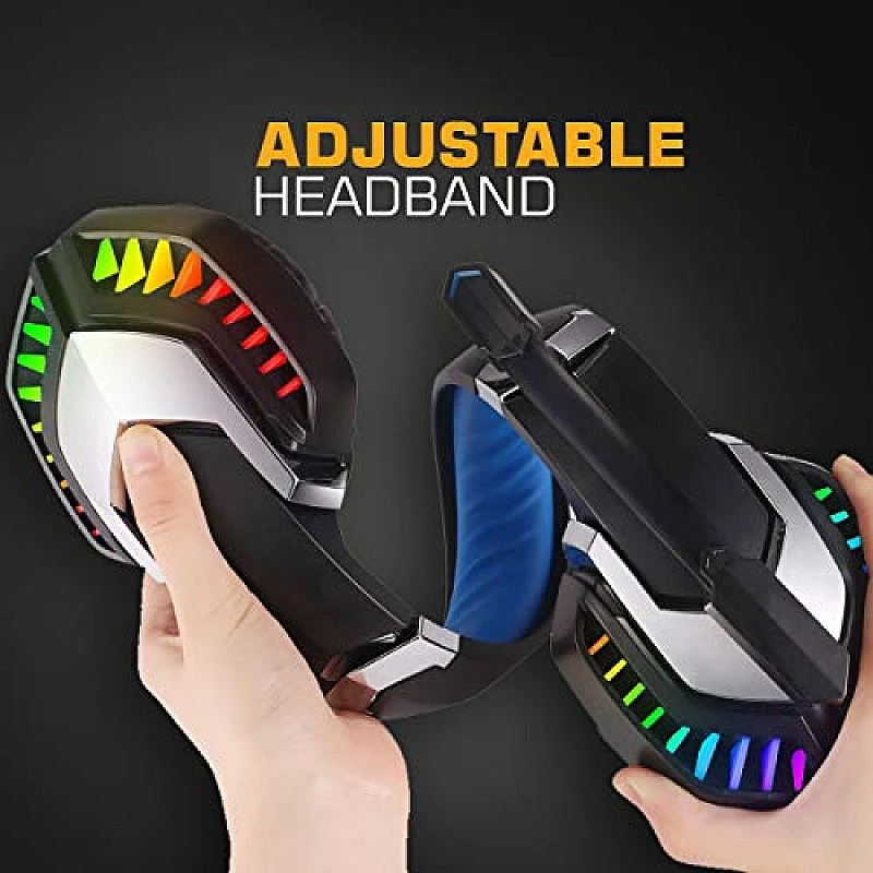 Cosmic Byte G2050 RGB 7.1 Surround Sound USB Gaming Headphone for PS5, PC with Software and Gel Microphone (Blue) Cosmic Byte G2050 RGB 7.1 Surround Sound USB Gaming Headphone for PS5, PC with Software and Gel Microphone (Blue)
