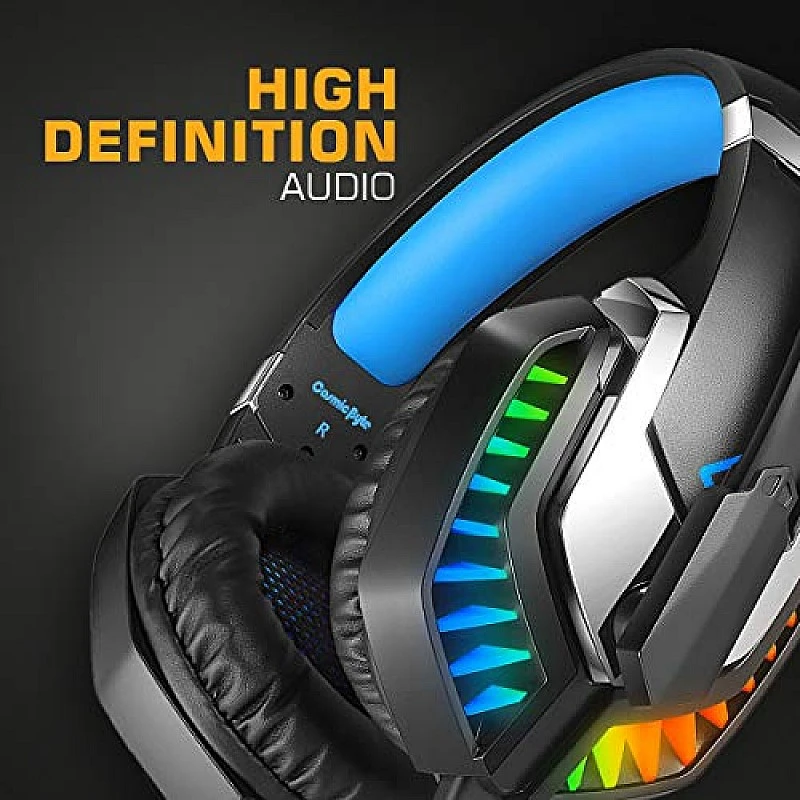Cosmic Byte G2050 RGB 7.1 Surround Sound USB Gaming Headphone for PS5, PC with Software and Gel Microphone (Blue) Cosmic Byte G2050 RGB 7.1 Surround Sound USB Gaming Headphone for PS5, PC with Software and Gel Microphone (Blue)