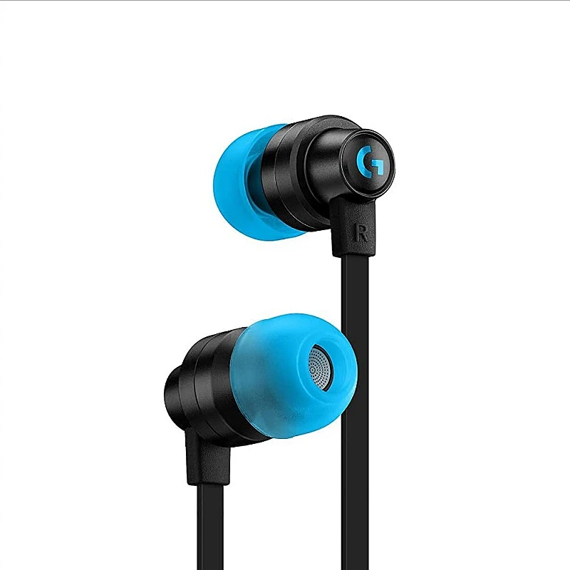 Logitech G333 Wired Gaming Earphones with Gaming-Grade Dual Drivers with USB-C Adapter & in-line Mic and Volume AUX - Black Logitech G333 Wired Gaming Earphones with Gaming-Grade Dual Drivers with USB-C Adapter & in-line Mic and Volume AUX - Black