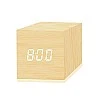 Airtree Digital Alarm Clock, with Wooden Electronic LED Time Display, Yellow Airtree Digital Alarm Clock, with Wooden Electronic LED Time Display, Yellow