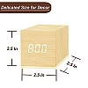 Airtree Digital Alarm Clock, with Wooden Electronic LED Time Display, Yellow Airtree Digital Alarm Clock, with Wooden Electronic LED Time Display, Yellow