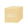 Airtree Digital Alarm Clock, with Wooden Electronic LED Time Display, Yellow Airtree Digital Alarm Clock, with Wooden Electronic LED Time Display, Yellow