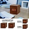 Airtree Digital Alarm Clock, with Wooden Electronic LED Time Display, Yellow Airtree Digital Alarm Clock, with Wooden Electronic LED Time Display, Yellow
