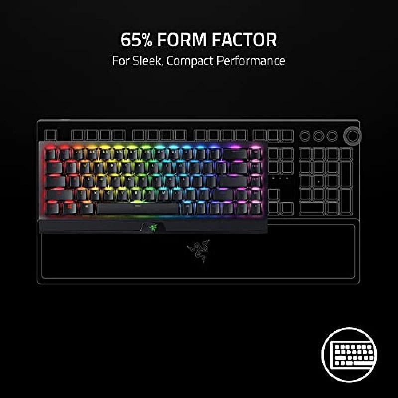 Razer Blackwidow V3 Mini Hyperspeed - Phantom Edition - Yellow Switch Razer Blackwidow V3 Mini Hyperspeed - Phantom Edition - Yellow Switch