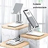 AIRTREE Plastic Table Mount Desktop Mobile Phone Stand, Mobile Holder Adjustable & Foldable Mobile Stand AIRTREE Plastic Table Mount Desktop Mobile Phone Stand, Mobile Holder Adjustable & Foldable Mobile Stand