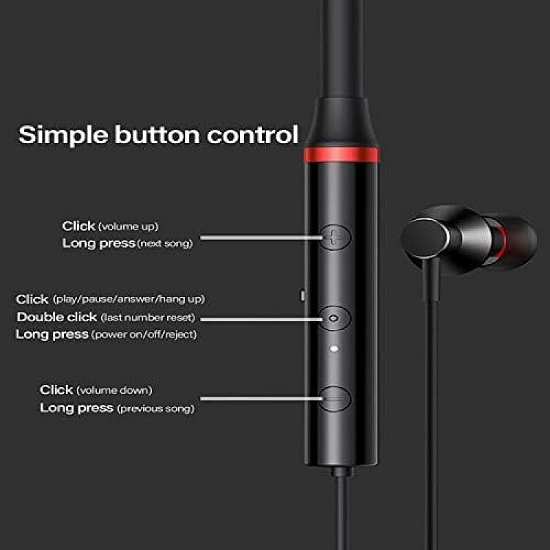 Lenovo HE05X Waterproof Magnetic Bluetooth Wireless Earphones with Microphone - Black Lenovo HE05X Waterproof Magnetic Bluetooth Wireless Earphones with Microphone - Black