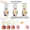 Tukzer 3.5" LED Selfie Ring Light with Phone Holder |Flexible Arm Desk Mount Clamp for Live Stream, Makeup, Online Meetings, Tukzer 3.5" LED Selfie Ring Light with Phone Holder |Flexible Arm Desk Mount Clamp for Live Stream, Makeup, Online Meetings,