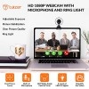 Tukzer HD 1080P Webcam with Microphone and Ring Light, Plug and Play Web Camera (TZ-WC1) Tukzer HD 1080P Webcam with Microphone and Ring Light, Plug and Play Web Camera (TZ-WC1)