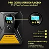 GoMechanic Gusto T10 Digital Tyre Inflator for Car 150 psi, 12V DC Portable Air Pump Compressor Suitable for Bikes GoMechanic Gusto T10 Digital Tyre Inflator for Car 150 psi, 12V DC Portable Air Pump Compressor Suitable for Bikes