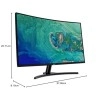 Acer ED322QR 31.5 Inch (80.01 cm) Full HD Curved VA Backlit LED Monitor 144Hz Refresh Rate Black Acer ED322QR 31.5 Inch (80.01 cm) Full HD Curved VA Backlit LED Monitor 144Hz Refresh Rate Black