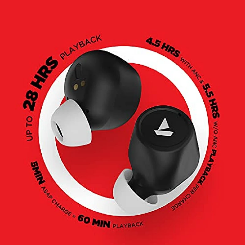 boAt Airdopes 501 ANC Truly Wireless Bluetooth in Ear Earbuds with Mic (Black) boAt Airdopes 501 ANC Truly Wireless Bluetooth in Ear Earbuds with Mic (Black)
