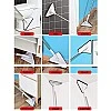 AIRTREE Rotatable Triangle Mop with Long Handle, Microfiber Flat Floor mop Rotatable Cleaning Brush Glass Wiper Window (Multicolor) AIRTREE Rotatable Triangle Mop with Long Handle, Microfiber Flat Floor mop Rotatable Cleaning Brush Glass Wiper Window (Multicolor)