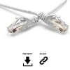 Quantum RJ45 Ethernet Patch/LAN Cable with Gold Plated Connectors Supports Upto 1000Mbps - (3 Meters) White Quantum RJ45 Ethernet Patch/LAN Cable with Gold Plated Connectors Supports Upto 1000Mbps - (3 Meters) White