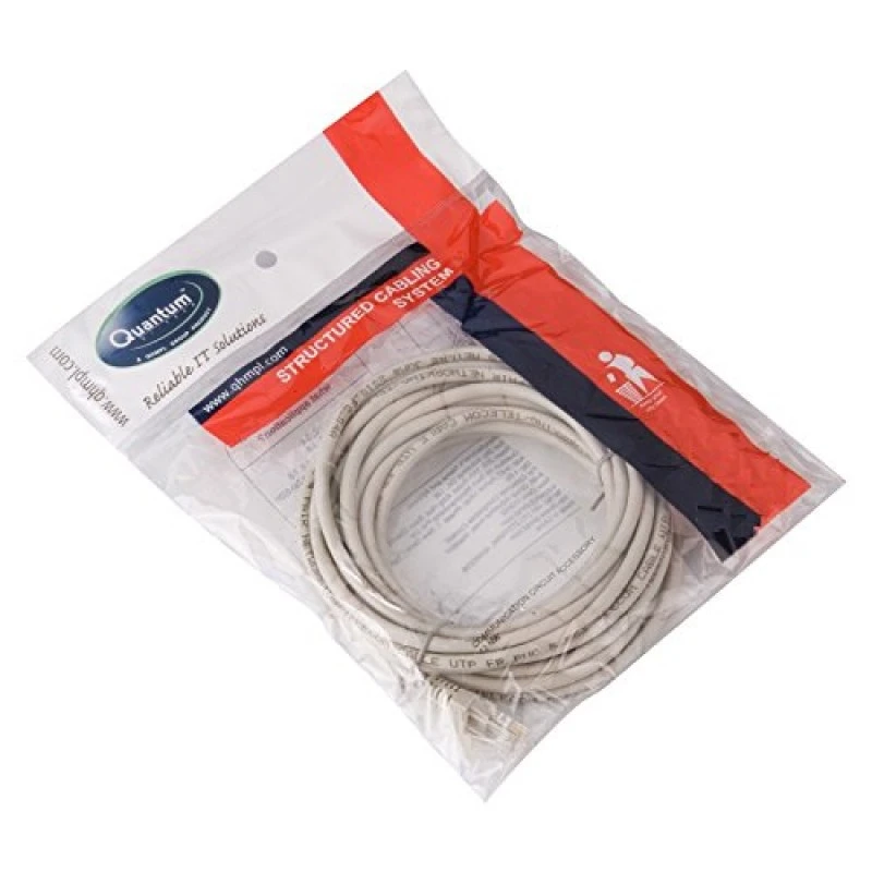 Quantum RJ45 Ethernet Patch/LAN Cable with Gold Plated Connectors Supports Upto 1000Mbps - (3 Meters) White Quantum RJ45 Ethernet Patch/LAN Cable with Gold Plated Connectors Supports Upto 1000Mbps - (3 Meters) White
