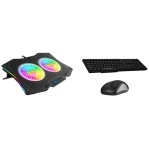 ZEBRONICS Zeb-NC7000 USB Powered Laptop Cooling Pad for Laptops Black