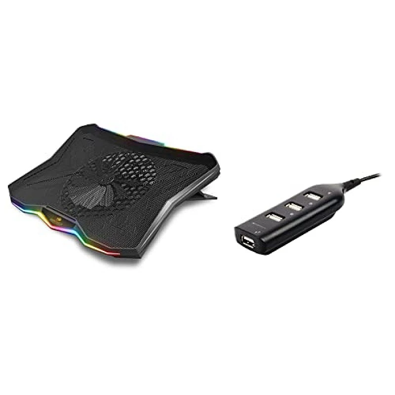 ZEBRONICS Zeb-NC7000 USB Powered Laptop Cooling Pad for Laptops Black ZEBRONICS Zeb-NC7000 USB Powered Laptop Cooling Pad for Laptops Black