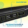 ZEBRONICS Zeb-NC7000 USB Powered Laptop Cooling Pad for Laptops Black ZEBRONICS Zeb-NC7000 USB Powered Laptop Cooling Pad for Laptops Black