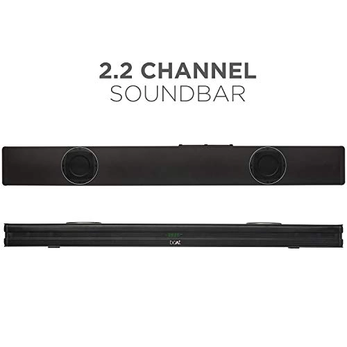 boAt AAVANTE Bar 1198 90W 2.2 Channel Bluetooth Soundbar, Built-in Active Subwoofers, Multiple Connectivity (Premium Black)