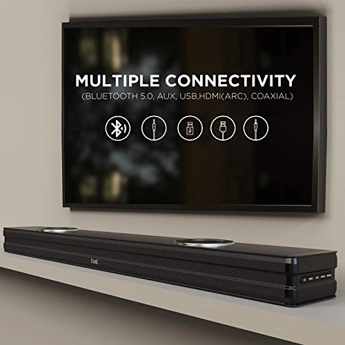 boAt AAVANTE Bar 1198 90W 2.2 Channel Bluetooth Soundbar, Built-in Active Subwoofers, Multiple Connectivity (Premium Black)