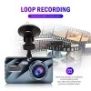 Sprugal Car Dashcam Dual Lens Front and Rear DVR Video Recorder, 170 Degree Lens, FHD 1080P IPS Screen