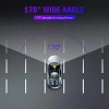 Sprugal Car Dashcam Dual Lens Front and Rear DVR Video Recorder, 170 Degree Lens, FHD 1080P IPS Screen