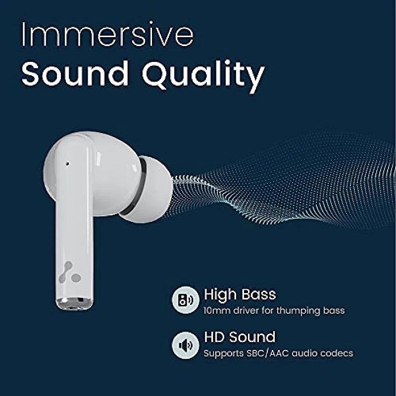 Ambrane Dots Asta True Wireless Earbuds with 36 Hours Playtime,Instant pairing with Bluetooth (White) Ambrane Dots Asta True Wireless Earbuds with 36 Hours Playtime,Instant pairing with Bluetooth (White)