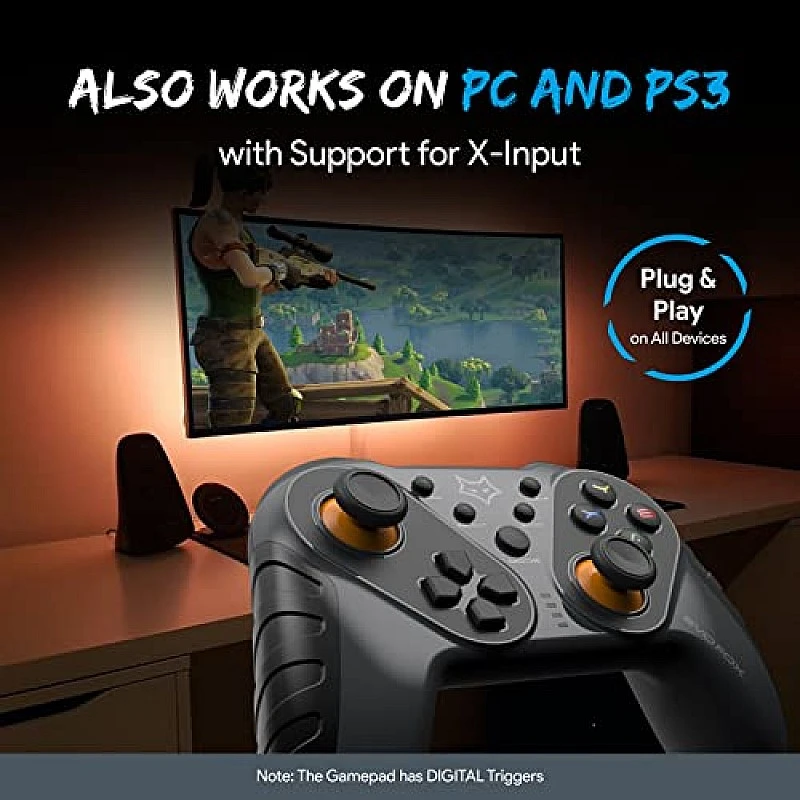 EvoFox Elite Ops Wireless Gamepad for Google TV and Android TV 8+ Hours of Play Time (Dusk Grey) EvoFox Elite Ops Wireless Gamepad for Google TV and Android TV 8+ Hours of Play Time (Dusk Grey)