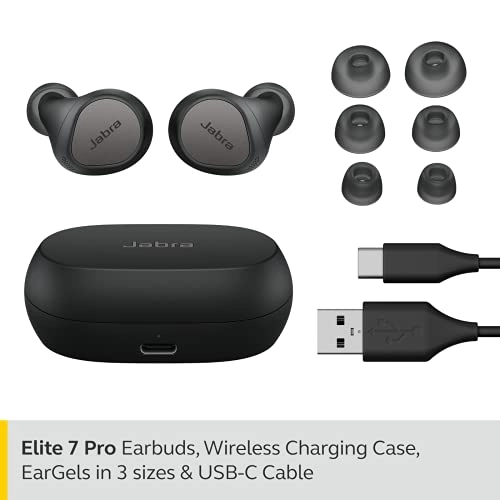 Jabra Elite 7 Pro in Ear Bluetooth Truly Wireless in Ear Earbuds with Mic (Black) Jabra Elite 7 Pro in Ear Bluetooth Truly Wireless in Ear Earbuds with Mic (Black)