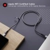 boAt LTG 650 type C To Lightning Apple Mfi Certified fast Charging Cable with Nylon Braiding and 480mbps Data Sync boAt LTG 650 type C To Lightning Apple Mfi Certified fast Charging Cable with Nylon Braiding and 480mbps Data Sync