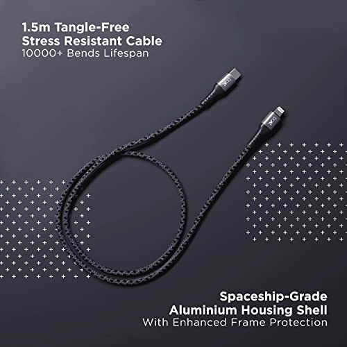 boAt LTG 650 type C To Lightning Apple Mfi Certified fast Charging Cable with Nylon Braiding and 480mbps Data Sync boAt LTG 650 type C To Lightning Apple Mfi Certified fast Charging Cable with Nylon Braiding and 480mbps Data Sync