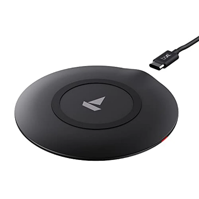 boAt floAtpad 300 Wireless Charger with 6mm Transmission Range, Smart IC Protection Against Damage (Carbon Black) boAt floAtpad 300 Wireless Charger with 6mm Transmission Range, Smart IC Protection Against Damage (Carbon Black)