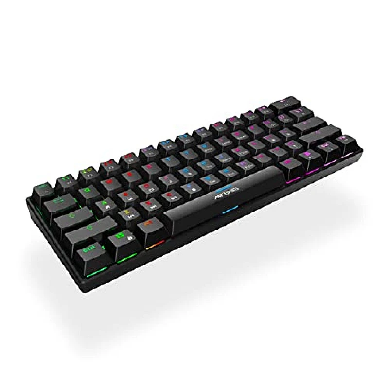 Ant Esports MK1300 Mini Wired Mechanical Gaming Keyboard Blue Switches Black Ant Esports MK1300 Mini Wired Mechanical Gaming Keyboard Blue Switches Black