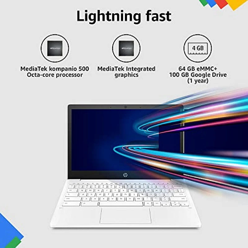 HP Chromebook MediaTek Kompanio 500 11.6 inch (29.5 cm) HD, Anti -Glare, Touchscreen Laptop HP Chromebook MediaTek Kompanio 500 11.6 inch (29.5 cm) HD, Anti -Glare, Touchscreen Laptop