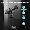 MAONO AU-HD300T USB/XLR Dynamic Mic for Singing, PC, YouTube Recording. Professional Microphone with 0-Latency Monitoring, Adjustable Mic Stand, Black MAONO AU-HD300T USB/XLR Dynamic Mic for Singing, PC, YouTube Recording. Professional Microphone with 0-Latency Monitoring, Adjustable Mic Stand, Black