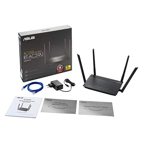 Asus RT-AC59U AC1500 Dual Band Gigabit WiFi Router (Black) Asus RT-AC59U AC1500 Dual Band Gigabit WiFi Router (Black)