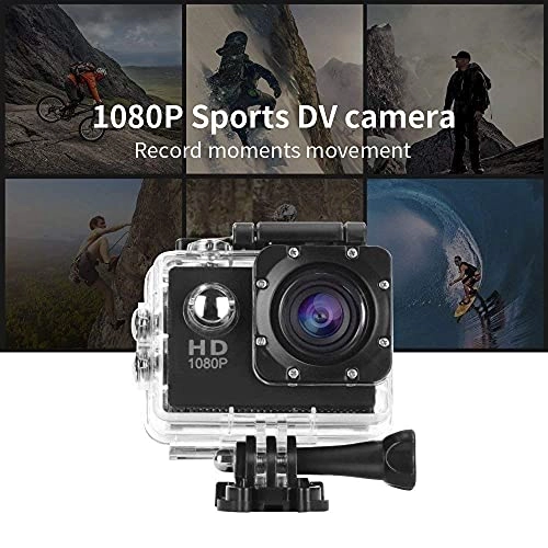 TechKing Full HD 1080p Action Camera Waterproof Sport Camera with 2 Inch LCD Screen, Optical 16MP 170 Degree (Black) TechKing Full HD 1080p Action Camera Waterproof Sport Camera with 2 Inch LCD Screen, Optical 16MP 170 Degree (Black)