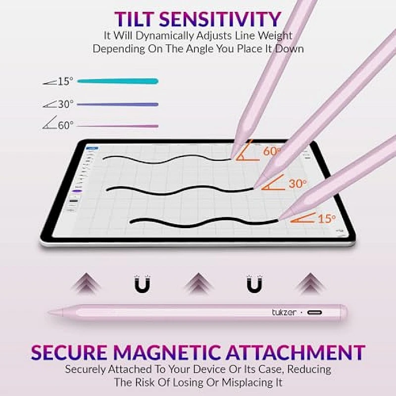 Tukzer 5-Replacement Tip Compatible with Tukzer Stylus Pen for iPad Palm Rejection, 2nd Gen Tukzer 5-Replacement Tip Compatible with Tukzer Stylus Pen for iPad Palm Rejection, 2nd Gen