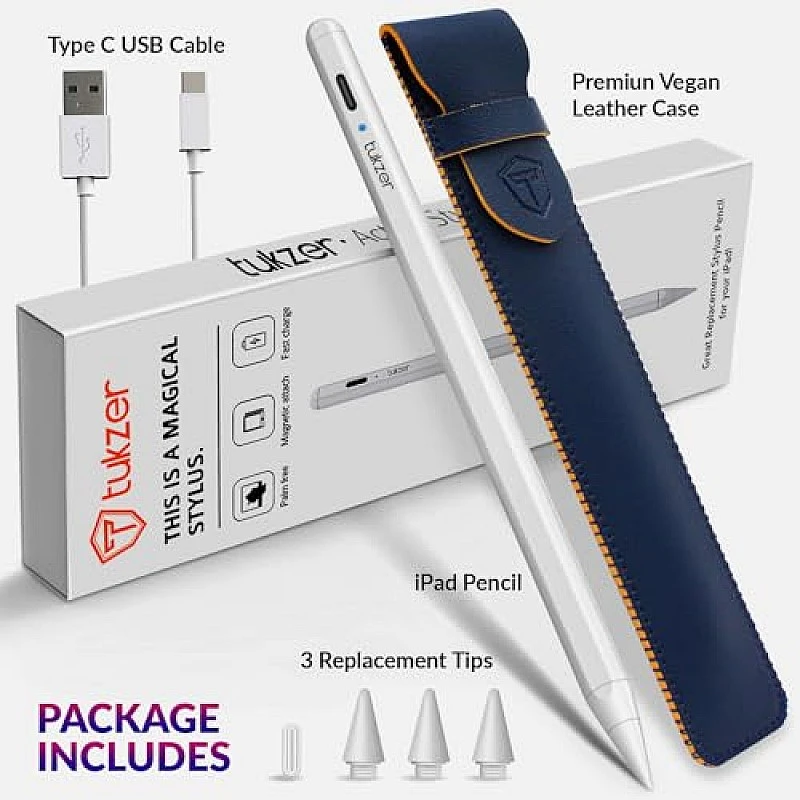 Tukzer 5-Replacement Tip Compatible with Tukzer Stylus Pen for iPad Palm Rejection, 2nd Gen Tukzer 5-Replacement Tip Compatible with Tukzer Stylus Pen for iPad Palm Rejection, 2nd Gen