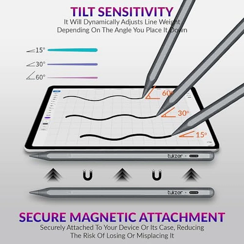 Tukzer 5-Replacement Tip Compatible with Tukzer Stylus Pen for iPad Palm Rejection, 2nd Gen Tukzer 5-Replacement Tip Compatible with Tukzer Stylus Pen for iPad Palm Rejection, 2nd Gen