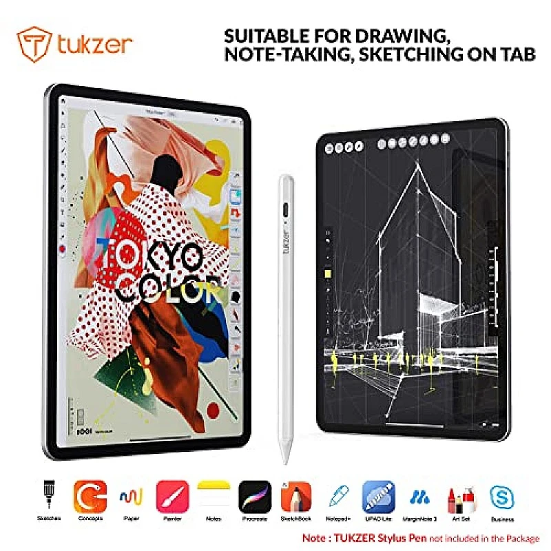 Tukzer 5-Replacement Tip Compatible with Tukzer Stylus Pen for iPad Palm Rejection, 2nd Gen Tukzer 5-Replacement Tip Compatible with Tukzer Stylus Pen for iPad Palm Rejection, 2nd Gen
