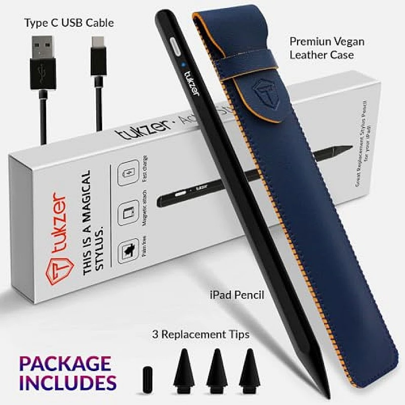 Tukzer 5-Replacement Tip Compatible with Tukzer Stylus Pen for iPad Palm Rejection, 2nd Gen Tukzer 5-Replacement Tip Compatible with Tukzer Stylus Pen for iPad Palm Rejection, 2nd Gen