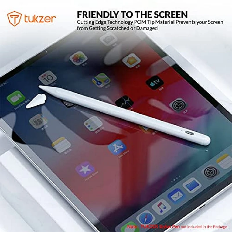 Tukzer 5-Replacement Tip Compatible with Tukzer Stylus Pen for iPad Palm Rejection, 2nd Gen Tukzer 5-Replacement Tip Compatible with Tukzer Stylus Pen for iPad Palm Rejection, 2nd Gen