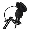 ZEBRONICS Zeb-Lucid PRO Desktop Mount Condenser Microphone with 2M USB Cable Black ZEBRONICS Zeb-Lucid PRO Desktop Mount Condenser Microphone with 2M USB Cable Black