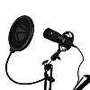 ZEBRONICS Zeb-Lucid PRO Desktop Mount Condenser Microphone with 2M USB Cable Black ZEBRONICS Zeb-Lucid PRO Desktop Mount Condenser Microphone with 2M USB Cable Black